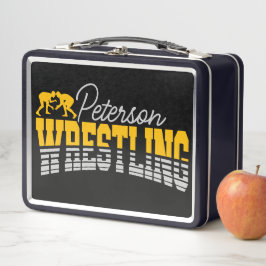 Personalisiert NAME Wrestling School Team Wrestler Metall Brotdose