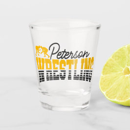 Personalisiert NAME Wrestling School Team Wrestler Schnapsglas