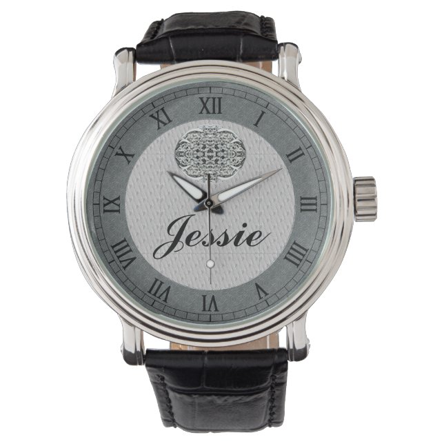 Personalisiert Name Wrist Watch Armbanduhr (Vorderseite)
