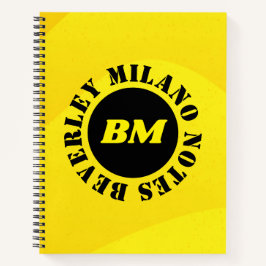 Personalisiert Name Yellow Notebook Notizbuch