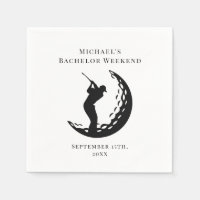 Personalisiert Napkin | Bachelor Golf Weekend