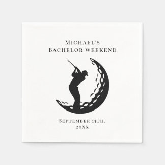 Personalisiert Napkin | Bachelor Golf Weekend Serviette