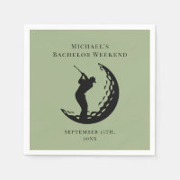 Personalisiert Napkin | Bachelor Golf Weekend