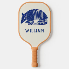 Personalisiert Navy Blue Armadillo Pickleball Schläger