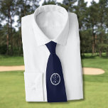 Personalisiert Navy Blue Monogram Initials Golf Krawatte<br><div class="desc">Personalisieren Sie die Initialen,  um ein großartiges Mongram Golfgeschenk zu erstellen und zu behalten. Entwickelt von Thisisnotme©</div>
