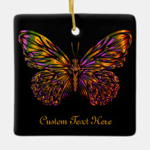 Personalisiert Neon Rainbow Butterfly