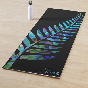 PERSONALISIERT NEUES ZEALAND FERN PAUA YOGA MAT YOGAMATTE