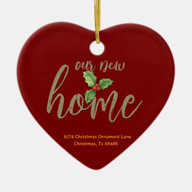 Personalisiert New Zuhause Ornament - Hauswärmespe (Vorne)