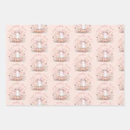 Personalisiert Niedlich Ghost Birthday Geschenkpapier Set