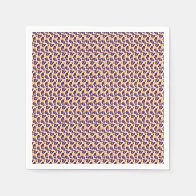 Personalisiert, Niedlich Leopard Muster Tumbler Serviette (Vorderseite)