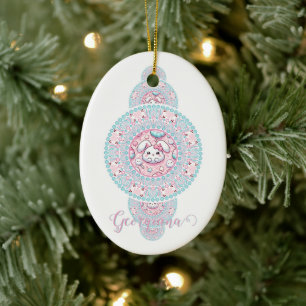 Personalisiert Niedliche Kawaii Bunny Ornamental M Keramik Ornament