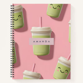 Personalisiert Niedliche Kawaii Pastel Smoothie Ma Notizbuch