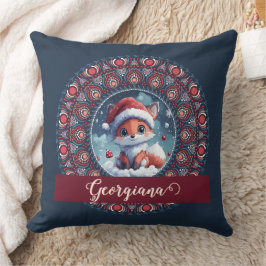 Personalisiert Niedliche Weihnachten Kawaii Fox Do Kissen