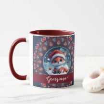 Personalisiert Niedliche Weihnachten Kawaii Fox Do