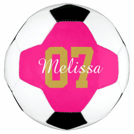 Personalisiert Niedliches Rosa Fußball