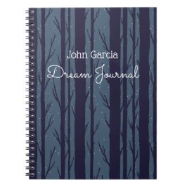 Personalisiert Night Woods Dream Journal Notizblock