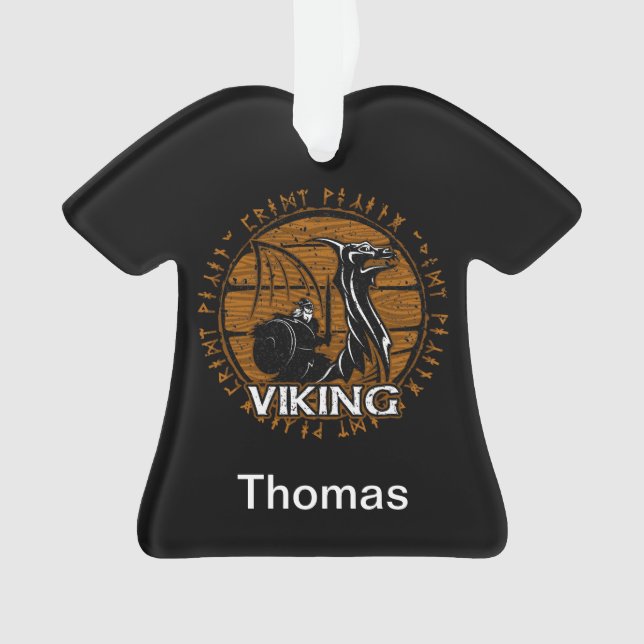 Personalisiert Not leidende Viking Berserker Raide Ornament (Vorderseite)