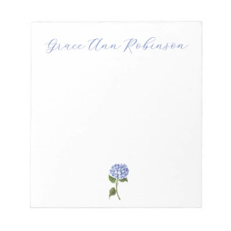 Personalisiert Notepad Classy Hydrangea Notizblock