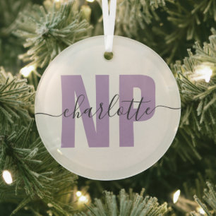 Personalisiert NP Nurse Practitioner Abschluss Chi Ornament Aus Glas