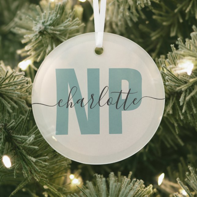 Personalisiert NP Nurse Practitioner Abschluss Chi Ornament Aus Glas (InSitu)