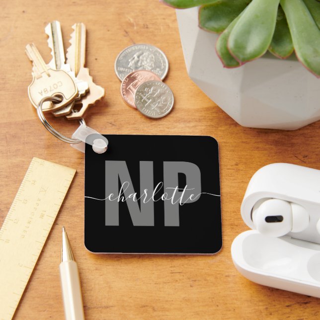 Personalisiert NP Nurse Practitioner Abschluss Chi Schlüsselanhänger (Schreibtisch)