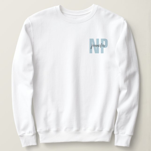 Personalisiert NP Nurse Practitioner Abschluss Sweatshirt (Design vorne)