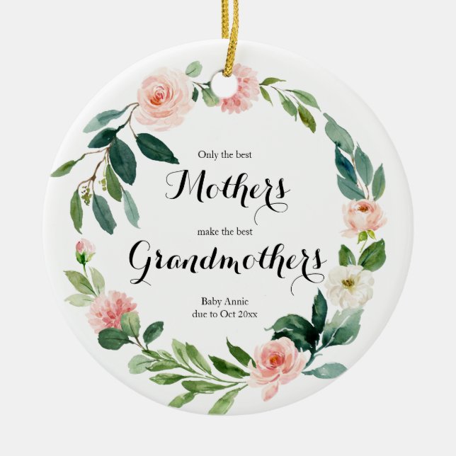 Personalisiert Nur die besten Eltern erhalten Werb Keramik Ornament (Vorne)