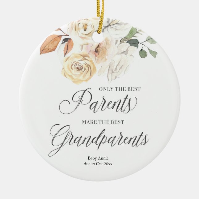 Personalisiert Nur die besten Eltern werden beworb Keramik Ornament (Vorne)