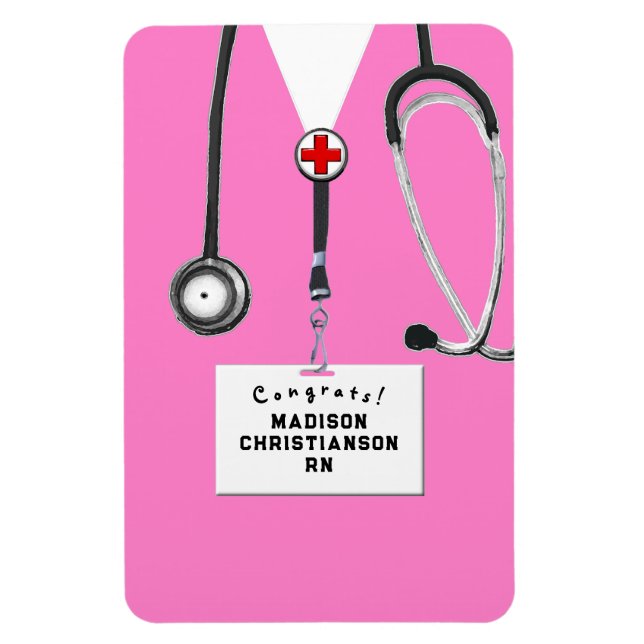 Personalisiert Nurse Abschluss Gift Magnet (Vertikal)