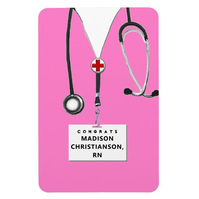 Personalisiert Nurse Abschluss Gift Magnet (Vertikal)