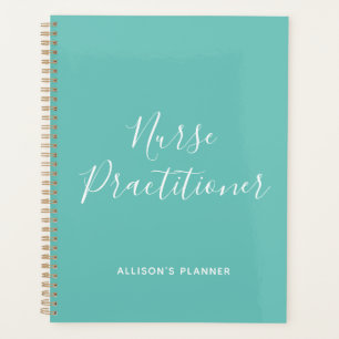 Personalisiert Nurse Practitioner Aquamarines Whit Planer