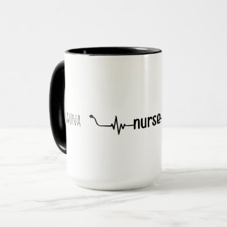 Personalisiert Nurse Stethoscope Modernes Minimali Tasse