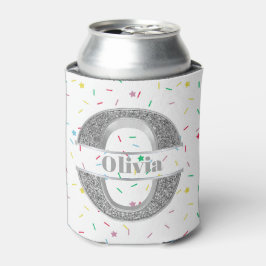 Personalisiert O Initial Silver Monogram Ihr Name Dosenkühler