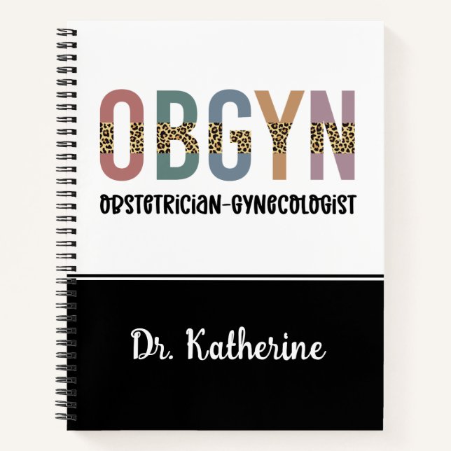 Personalisiert OBGYN Obstetriker Gynäkologe Notizbuch (Vorderseite)