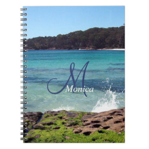 Personalisiert Ocean Beach Spiral Notebook Notizblock