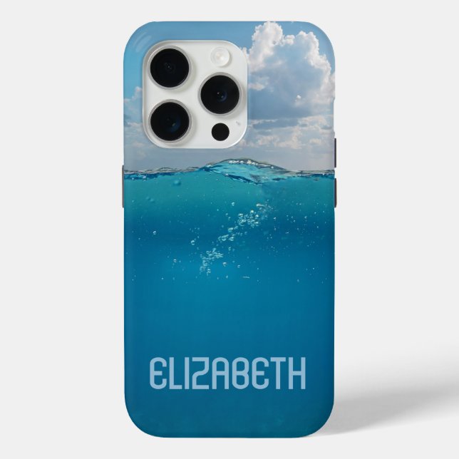 Personalisiert Ocean Foto iPhone 15 Pro Fall Case-Mate iPhone Hülle (Rückseite)