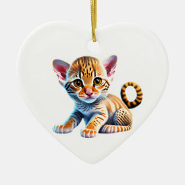 Personalisiert Ocicat Kitten Keramik Ornament