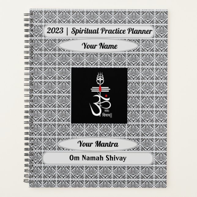 Personalisiert Om Namah Shivay Planer (Vorderseite)