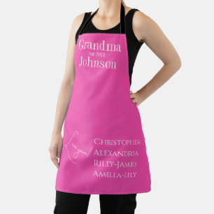 Personalisiert Oma Pink Schürze