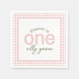 Personalisiert "One Albern Goose" Geburtstag Napki Serviette