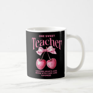 Personalisiert "One Sweet Teacher" Coquette Cherri Kaffeetasse