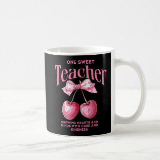 Personalisiert "One Sweet Teacher" Coquette Cherri Kaffeetasse