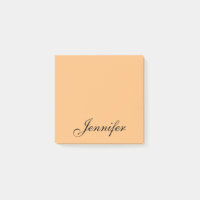 Personalisiert Orange Black Script Name