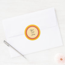 Personalisiert orange-gelbe Herbstfarbe