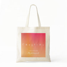 Personalisiert Orange Ombre Bridesmaid