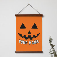 Personalisiert Orange Pumpkin Halloween Dein Name
