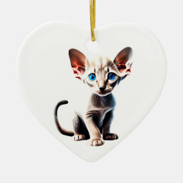 Personalisiert Oriental Kurzair Kitten Keramik Ornament