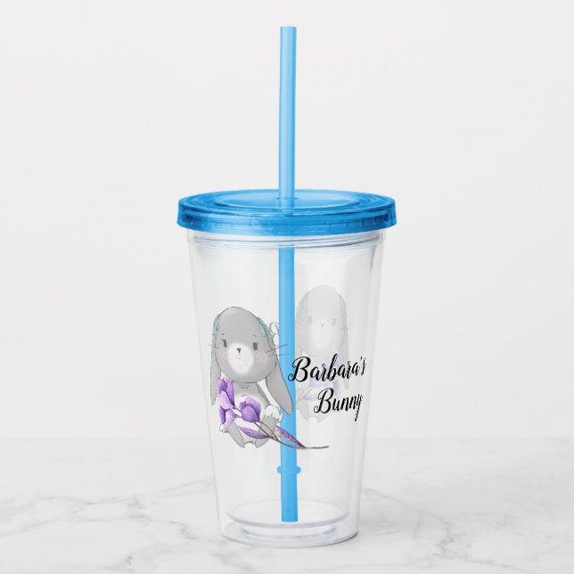 Personalisiert Osterhase Acryltrinkbecher (Vorderseite)