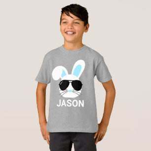 Personalisiert Ostersonnenjungen Basic-T - Shirt