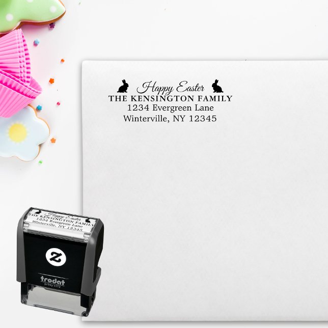 Personalisiert Ostersonnige Briefmarke Permastempel (Personalized Easter Bunny Rubber Stamp)